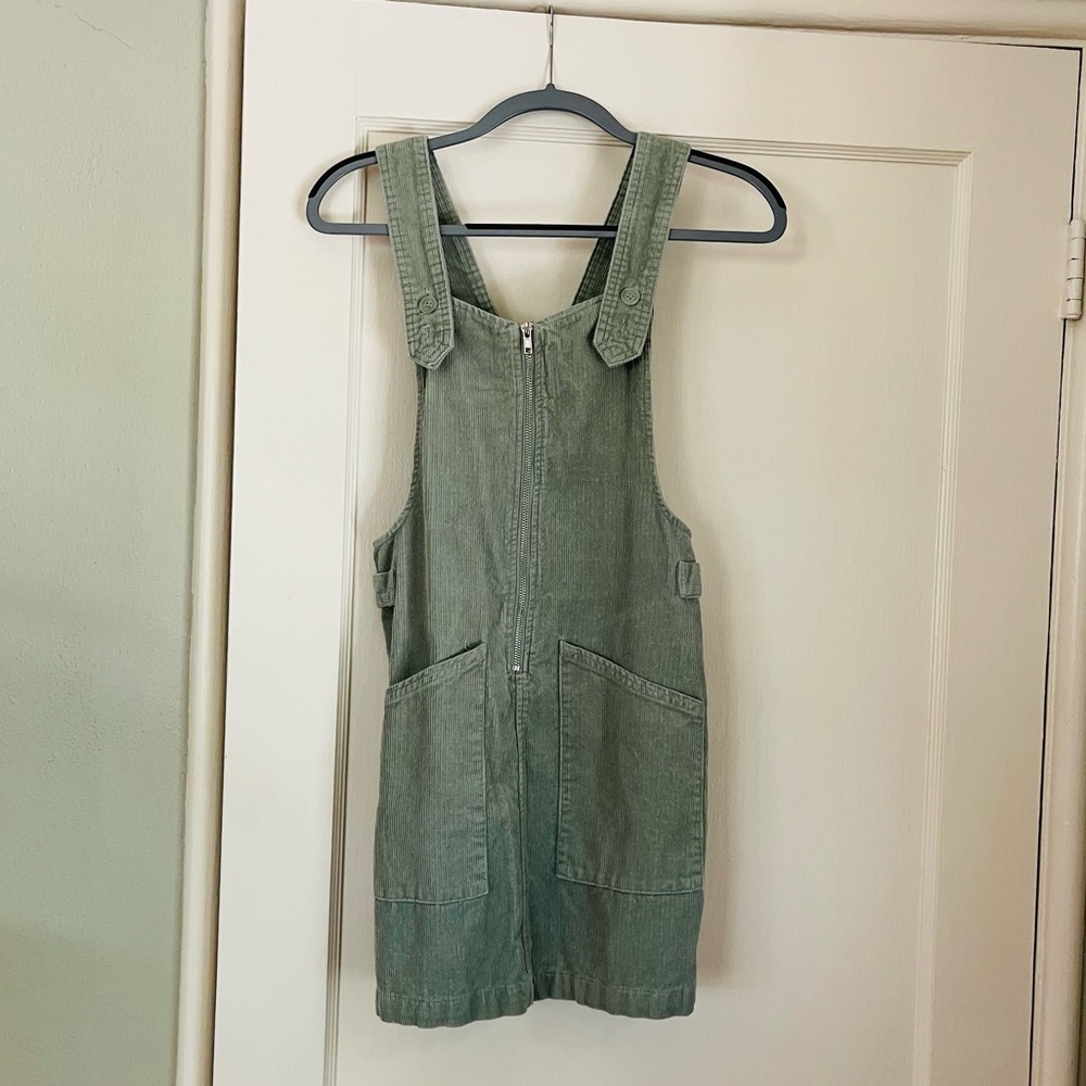 Corduroy overall dress